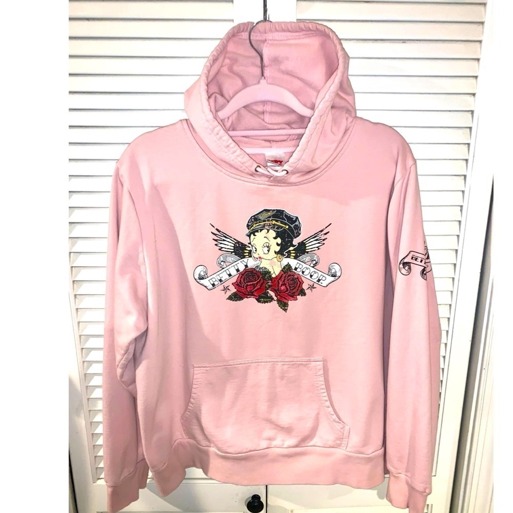 Betty‎ Boop Tattoo Hoodie Sweatshirt Y2K Vintage XL